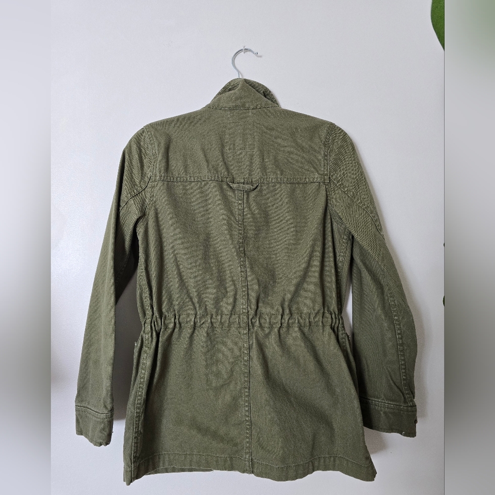 Madewell XS womens Green Cotton Military Jacket - Picture 6 of 6